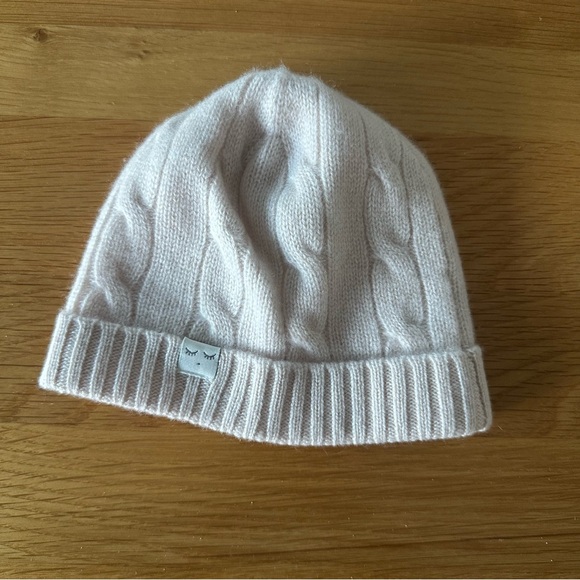 Lively Kids Cozy Knit Hat - Light Pink 100% Cashmere - Picture 3 of 4